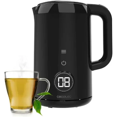 CECOTEC Bouilloire &Eacute;lectrique 1,7 L Tactile Inox Noir 7 Temp&eacute;ratures