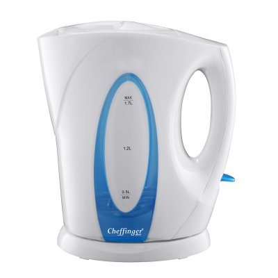 CHEFFINGER Bouilloire Electrique 1,7L Sans Fil Verrouillage S&eacute;curis&eacute;  Blanc