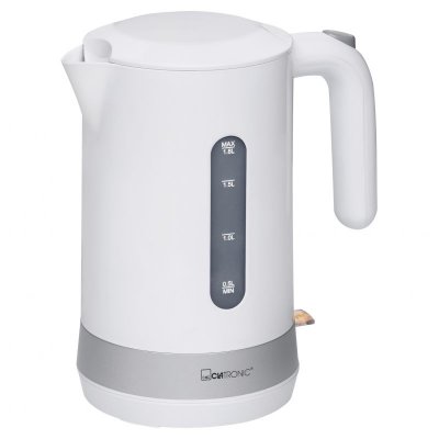 CLATRONIC Bouilloire &Eacute;lectrique 1,8l 2200w Blanc  Wk3840-blanc