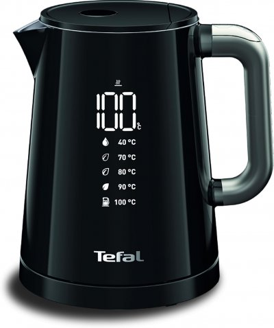 TEFAL Bouilloire &Eacute;lectrique 1 L Noire Inox Avec Affichage Digital