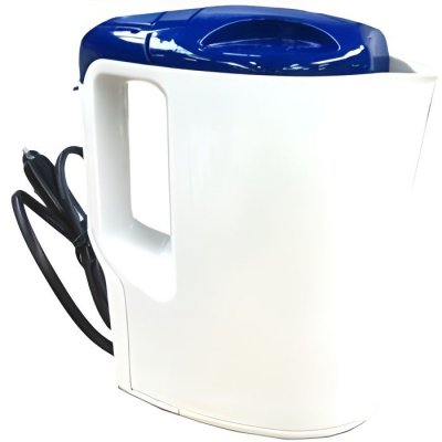 HTC Bouilloire Electrique 24v 1 Litre 250w Blanc Et Bleu 