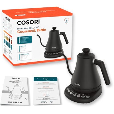 COSORI Bouilloire &eacute;lectrique  Kettler Chef Edition 5 r&eacute;glages noir