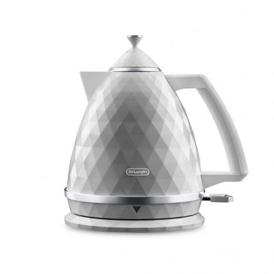 DELONGHI Bouilloire &eacute;lectrique  Brillante KBJX2001.W - 1,7 L, blanche