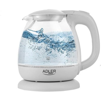 ADLER Bouilloire &eacute;lectrique en verre &agrave; LED 1.0L  AD 1283G