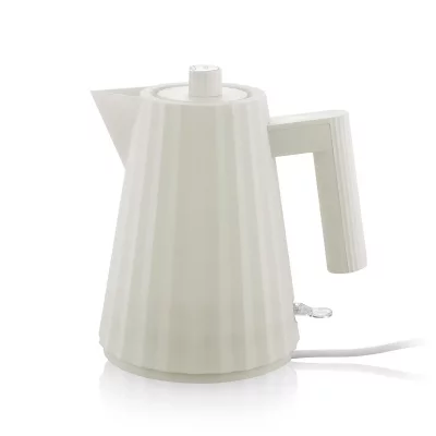 ALESSI Bouilloire &eacute;lectrique pliss&eacute;e 1 l Blanc