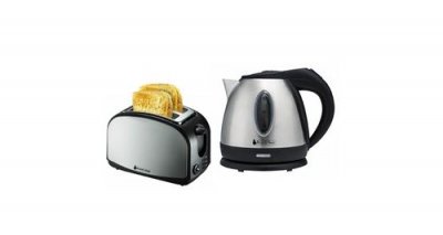 BLACKPEAR Bouilloire inox 1630W 1.2L Black Pear BSF1216 + Grille pain 2 fentes Black Pear BGP400