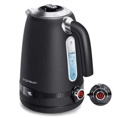 AIGOSTAR Bouilloire Loki 2200W 1,7L Acier inoxydable double paroi 0% BPA