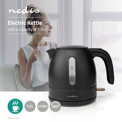 NEDIS Bouilloire  kawk300ebk noir 1 l (reconditionn&eacute; a)