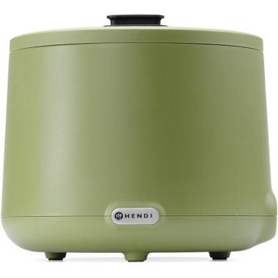 HENDI Bouilloire thermos &eacute;lectrique pour soupe 3585 C 8 l 500 W vert
