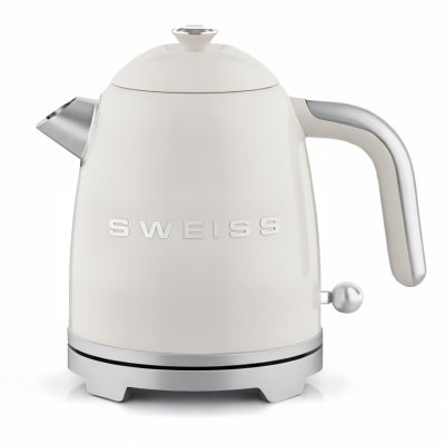 SWEISS Bouilloire Vintage - Kts8 - 1000 W - 1 L - Socle 360&deg; - Beige