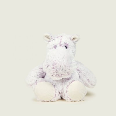 WARMIES Bouillotte Peluche Naturelle Hippo d&eacute;houssable COSY PLUSH 