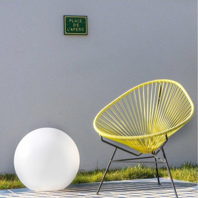 LUMISKY Boule lumineuse filaire BOBBY Blanc Polypropyl&egrave;ne &empty;50CM