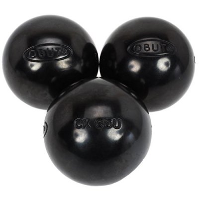 OBUT Boules de p&eacute;tanque Cx.cou noire 75mm -  690g Noir