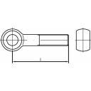 TOOLCRAFT Boulon &agrave; &oelig;illet  107110 25 pc(s) M6 50 mm acier N/A