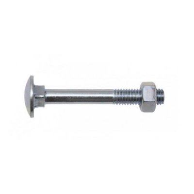 VISWOOD Boulon japy zingu&eacute; - &oslash; 8 mm - 50 mm - Filetage partiel 22 mm - Bo&icirc;te de 100 
