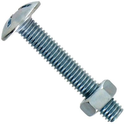 VYNEX Boulon po&ecirc;lier - acier zingu&eacute; - 4 x 20 mm - bo&icirc;te de 22 - 