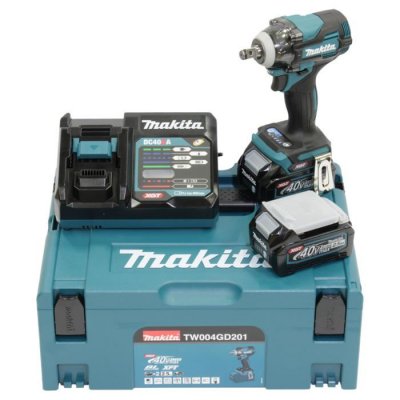 MAKITA Boulonneuse 1/2" XGT 40Vmax + 2x BL4025 + DC40RA + Makpac. - TW004GD201