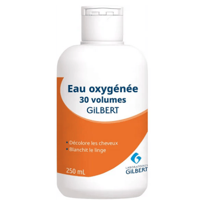 GILBERT Bouteille de 250&nbsp;ml d&rsquo;eau oxyg&eacute;n&eacute;e 30&nbsp;volumes
