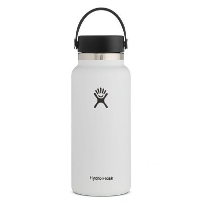 HYDRO FLASK Bouteille  wide mouth with flex cap 946 ml blanc