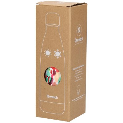 QWETCH Bouteille isotherme Arty inox 260 ml