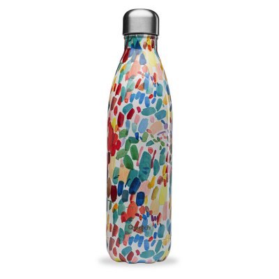 QWETCH Bouteille isotherme Arty multicolore 750 ml Multicolore 