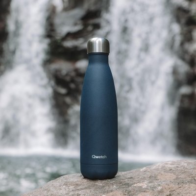 QWETCH Bouteille Isotherme Granite Bleu Nuit 50 Cl - 