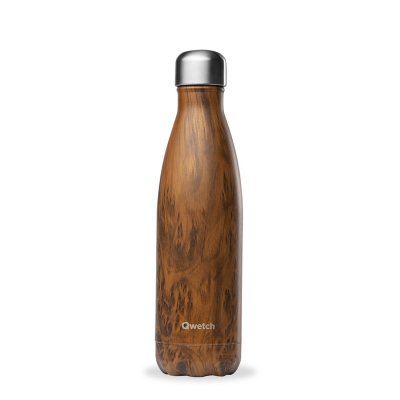 QWETCH Bouteille isotherme inox imitation bois 50 cl - Wood  - 50.0000