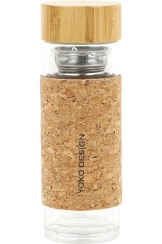 YOKO DESIGN Bouteille Isotherme Yoko En Verre Double Paroi Natural Tea 350ml