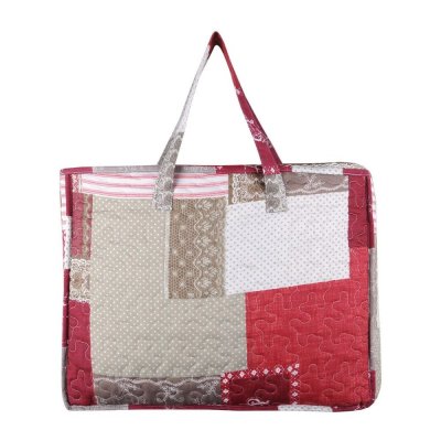 Boutis Arkansas Rouge 240x260cm, 2 Taies 65x65cm, 100% Microfibre