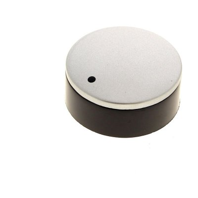 SCHOLTES Bouton noir/alu 6h pour Four 