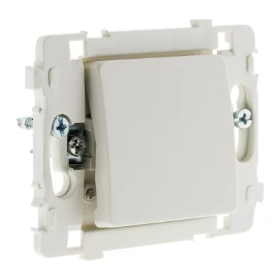 ZENITECH Bouton poussoir bornes automatiques nu - Blanc - Clarys