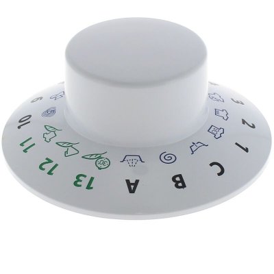 ARISTON GROUP Bouton programmateur blanc pour Lave-linge Ariston