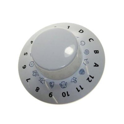 INDESIT Bouton programmateur blanc pour lave linge  - 2965532
