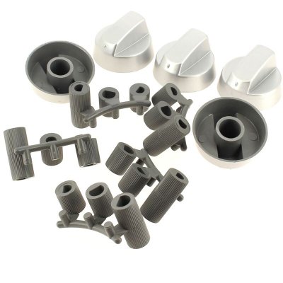 GENERIQUE Bouton universel gris multi-axes par 5 pour Cuisiniere Divers