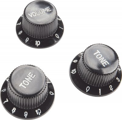 YELLOW PARTS Boutons de volume/tonalit&eacute; Ez-Fit EZ1215B - noirs