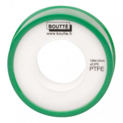 BOUTTE Boutt&eacute; 2151477 PTFE Ruban t&eacute;flon longueur 12 m x largueur 12 mm