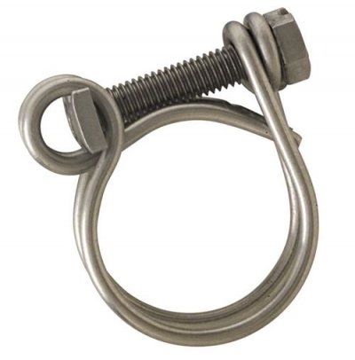 BOUTTE Boutt&eacute; IFG40 2 Colliers INOX 2 Fils Serrage 35/40 Tuyau &oslash;30, Argent