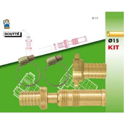 BOUTTE  - Kit d'arrosage 3 pi&egrave;ces pour tuyau &Oslash;15