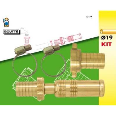 BOUTTE  - Kit d'arrosage 3 pi&egrave;ces pour tuyau &Oslash;19