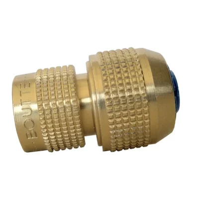 BOUTTE  - Raccord rapide bleu automatique laiton aquastop 6 billes &Oslash;19