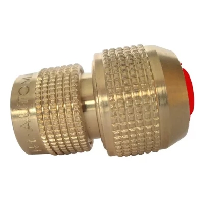 BOUTTE BOUTT&Eacute; - Raccord rapide rouge automatique laiton aquastop &Oslash;19