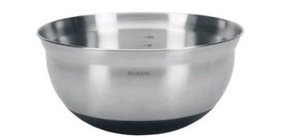 BRABANTIA  363863 Bol Mixeur 3,0 L Matt Steel, Noir
