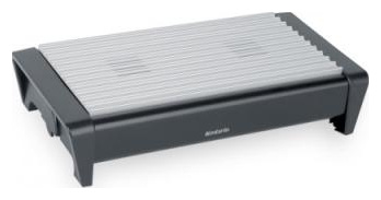 BRABANTIA  Chauffe-plat, 2 bougies - Matt Black with Grey Grille