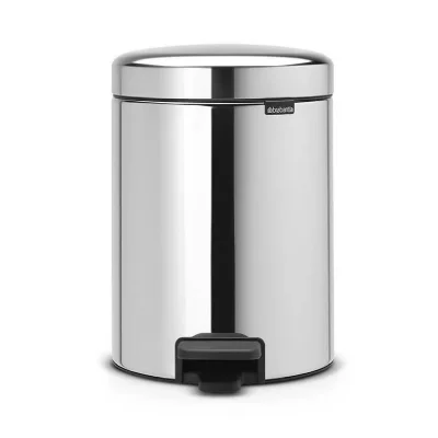 BRABANTIA  Poubelle 5 L Brillant Steel - New Icon