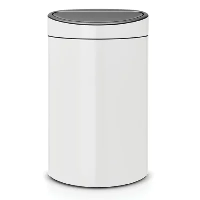 BRABANTIA  Poubelle Touch Bin 40 L Blanc