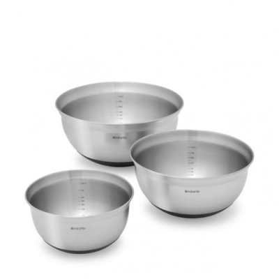 BRABANTIA  - Set de 3 bols mixeur 1l / 1.6l / 3l . -