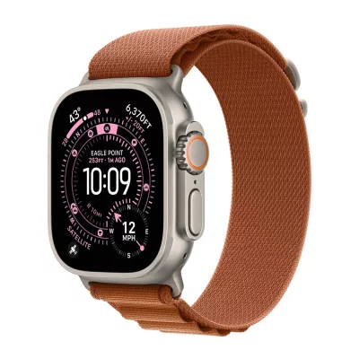 APPLE Bracelet 49 mm - Large Alpine terracotta Noir