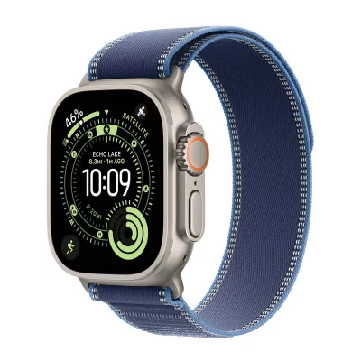 APPLE Bracelet 49 mm S/M Trail bleu/bleu vif