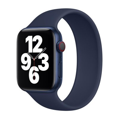 APPLE Bracelet Boucle unique en Silicone  Watch  38/40/41/42 mm - Taille 1 - Deep Navy