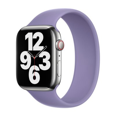 Bracelet Boucle unique en Silicone Apple Watch  38/40/41/42 mm - Taille 1 - English Lavender